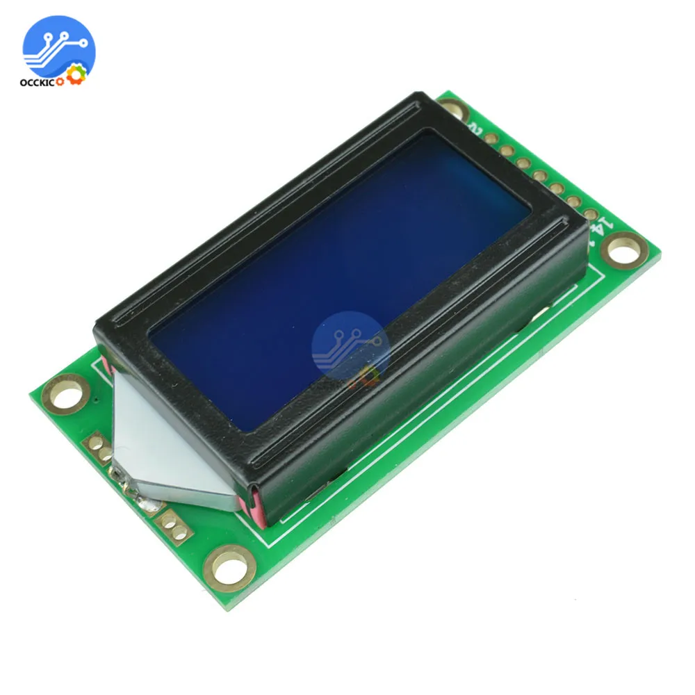 0802 LCD 8x2 символьный ЖК дисплей модуль 5V LCM Синяя подсветка для Arduino|backlight module|backlight