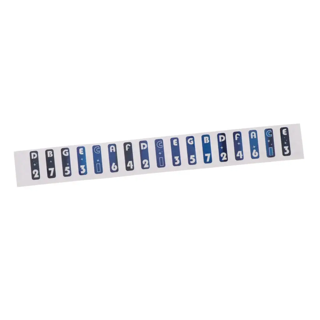 Musical Scale Sticker Note Sticker for Kalimba Thumb Piano Finger Percussion 12x1.5cm