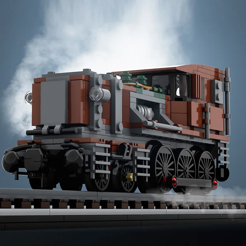 Crianças brinquedos 414 pces moc classe técnica locomotiva trem modular blocos de construção transporte veículos bloco modelo