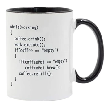 

Coffee++ Program for Programmers Coffee Mug Ceramic Cup Color Handle Colour Inside Gifts