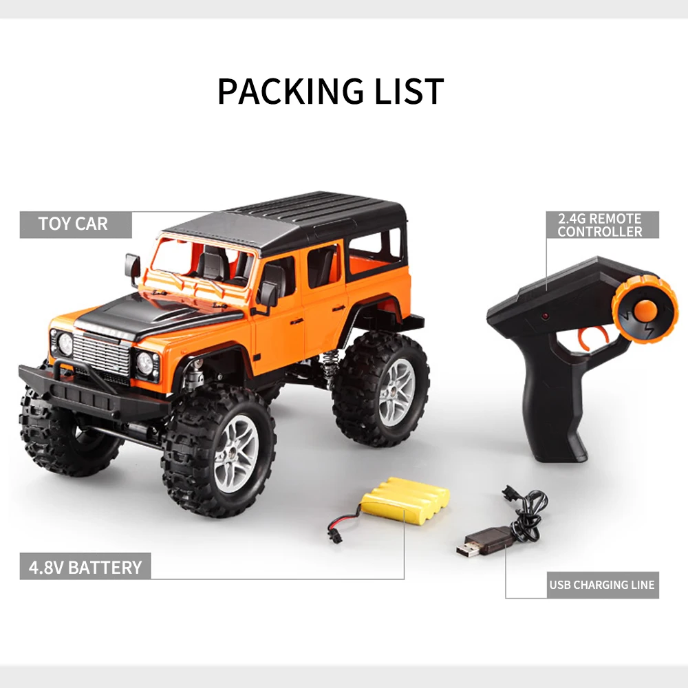 Радиоуправляемая машинка, Игрушечная модель автомобиля, Land Rovers Defender, игрушечная электрическая зарядка, модель внедорожника, Wltoys, игрушка для мальчиков, подарок для детей