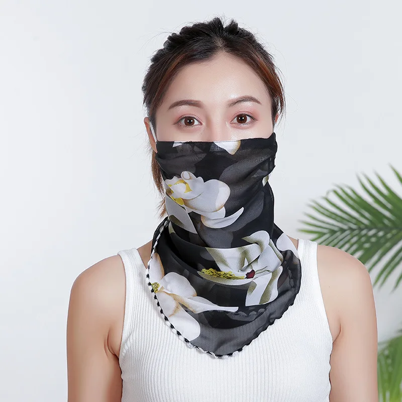 Summer sunscreen mask and scarf UV protection sun protection neck mask