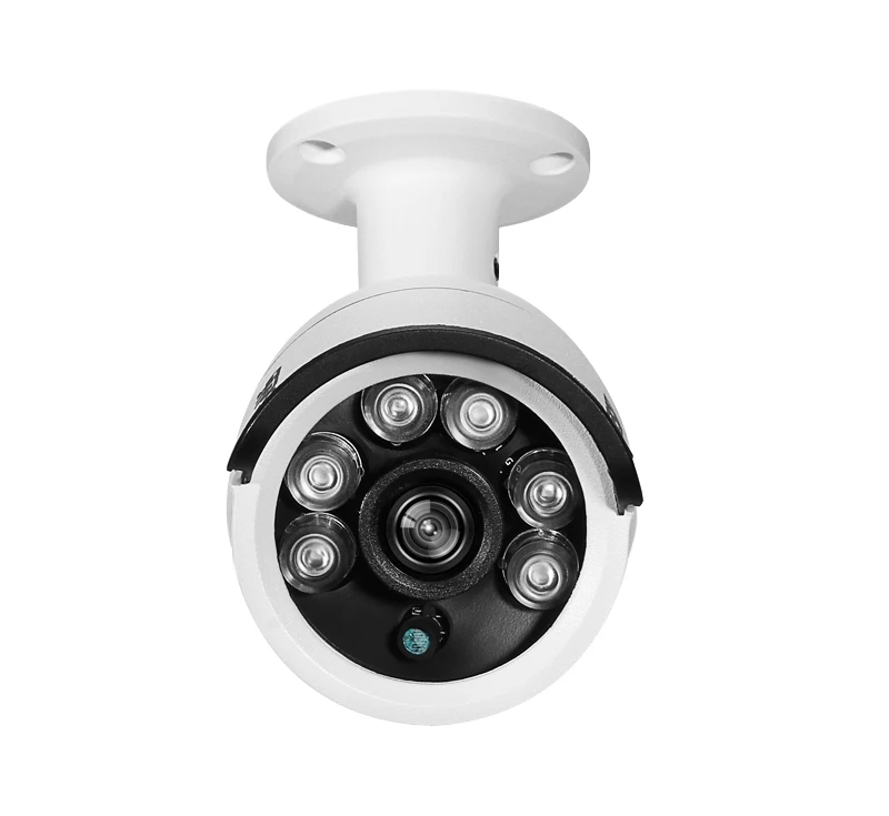 Metal Six Array Leds 8mp 4K,5mp,4mp,2mp Outdoor IP66 Audio Waterproof Surveillance Security CCTV AHD CCTV Camera picture 02