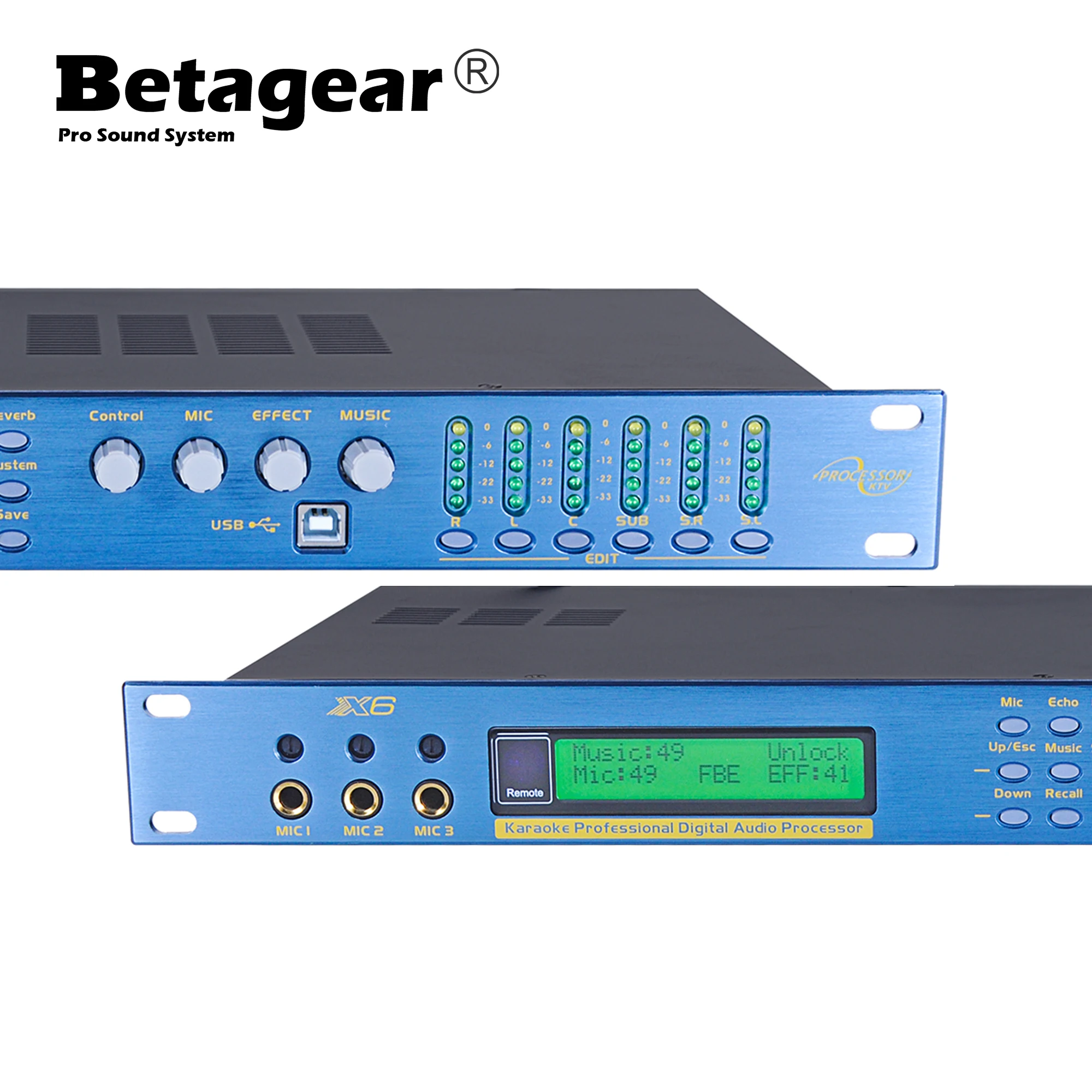 Professional karaoke system stage pre amplifier