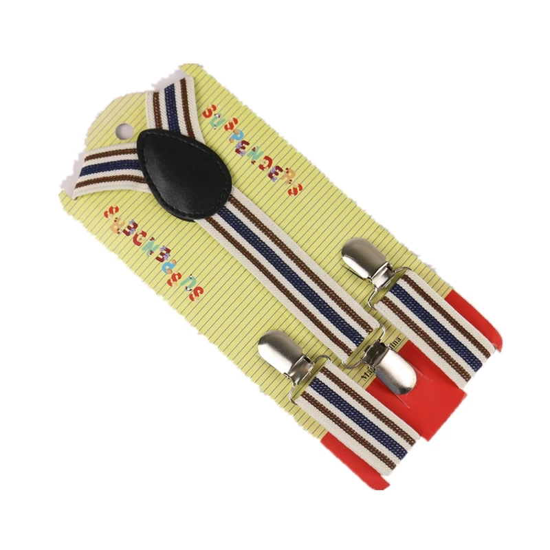 HUOBAO Elastic Striped Kids Suspenders For Baby Boy Girl Children Clothing Accessories Suspenders
