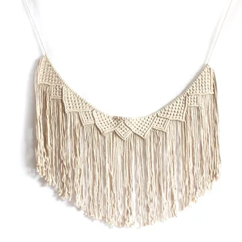 

Macrame Wall Hanging - Decorative Wall Art Woven Wall Hanging for Modern Apartments Room Decor - 17.7 Inch W x 35.4 Inch L