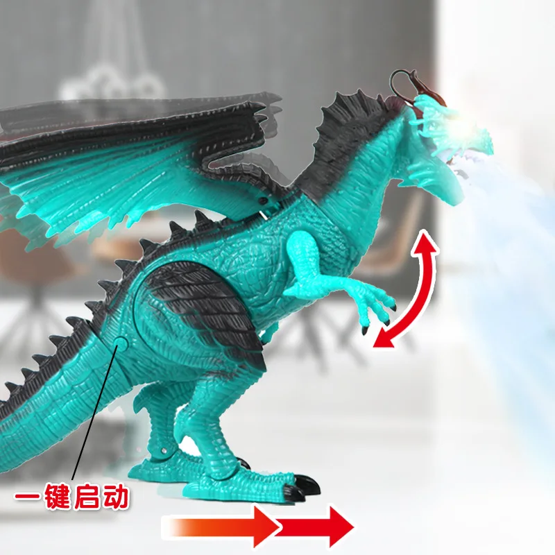 

Creative Hot Selling Electric Spray Dinosaur Toy Large Size Simulated Animal Dragon Model CHILDREN'S Toy