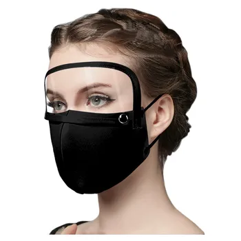 

Adult Dustproof Anti-Fog Reusable Protect Face Mask with Detachable Eyes Shield Reusable Adjustable Protective Face Mask Mouth