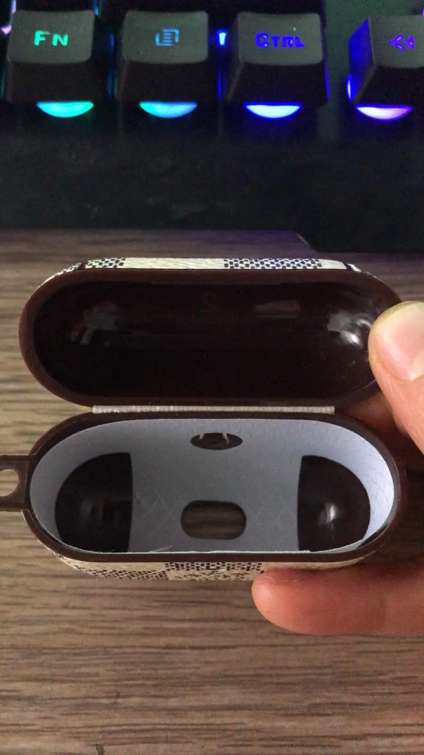 Дизайнерский Роскошный чехол из искусственной кожи для Airpods pro Чехол s 3 защитный чехол с застежкой-крючком брелок Модный чехол для наушников