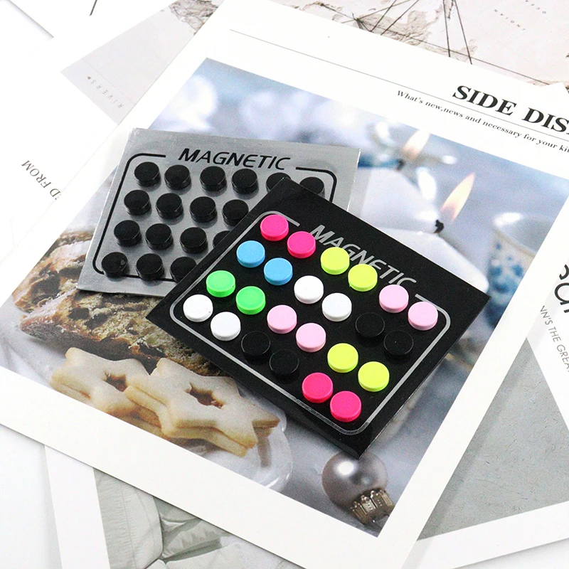 

3 Style 12 Pair/set 6/8/10mm Round No pierced earring Punk Magnet Earring Stud Earring Women Mens Ear Jewelry Gift 2019