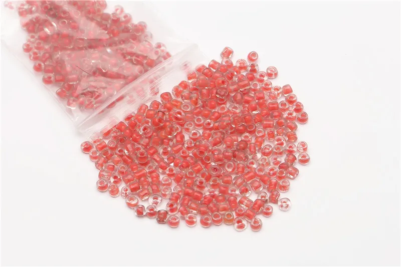 500+ Цветной Core Стекло с украшением в виде кристаллов прокладки круглые прокладные бусины для изготовления ювелирных изделий DIY 4 мм* 3,2 мм - Цвет: Red
