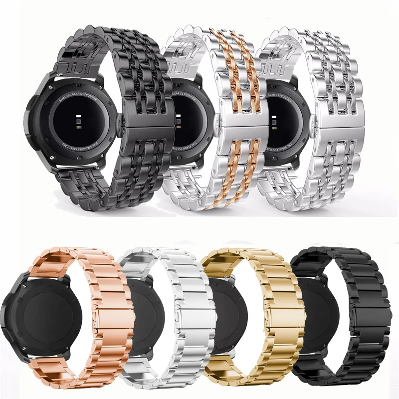 Ремешок из нержавеющей стали gear S3 для samsung Galaxy watch 46 мм/42 мм/active 20 мм 22 ремешок часов