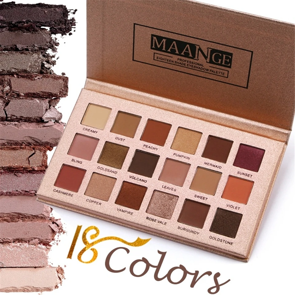 

18colors Make Up pallete of shadows Eye Shadow Shimmer Powder Matte Eyeshadow Glitter Concealer Waterproof Cosmetics Makeup