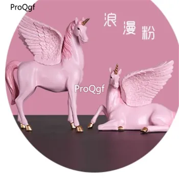 

Ngryise 1Pcs A Set Modern unicorn lover like statue