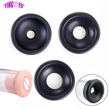 Sex Toys for Men Penis Pump Ring Silicone Sleeve Extender Trainer Accessories Penis Erection Enlarger Exerciser Men Masturbator 1