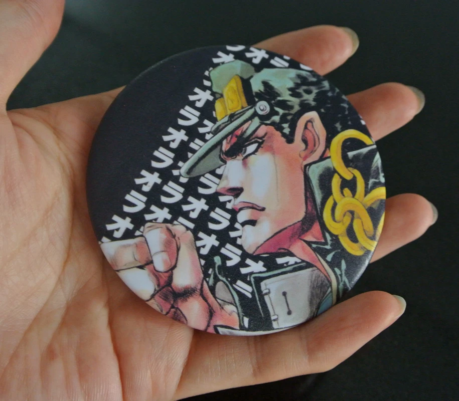 2 шт./компл. JoJo's bistry Adventure 75 мм булавка значок брошь высокое разрешение матовая