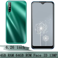 Téléphone portable S5 Pro 6.26 ''écran goutte d'eau Android débloqué 4G RAM 64G ROM Original identification de visage reconnaissance Smartphones téléphone portable