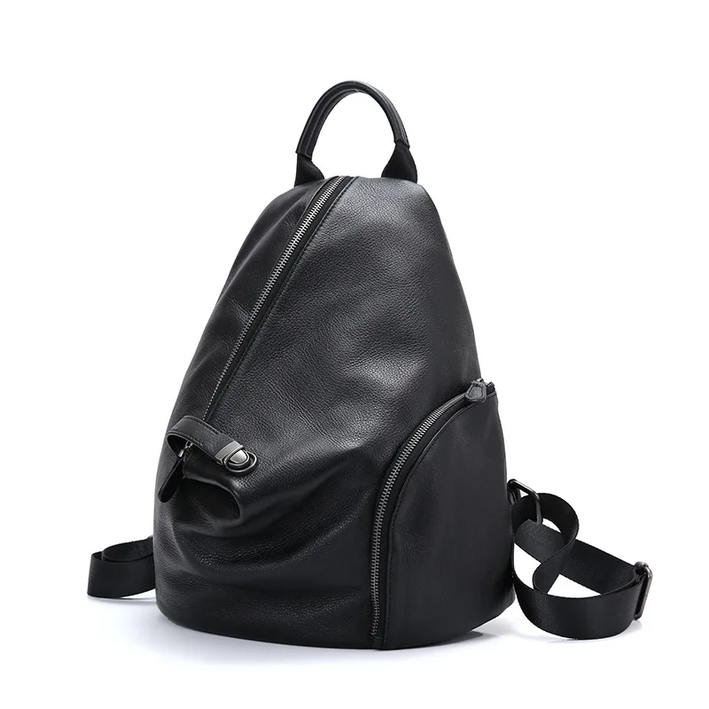 Leather Bag Women's Bag New Fashion Travel Bag College Style Soft Leather Leisure Women's Bag