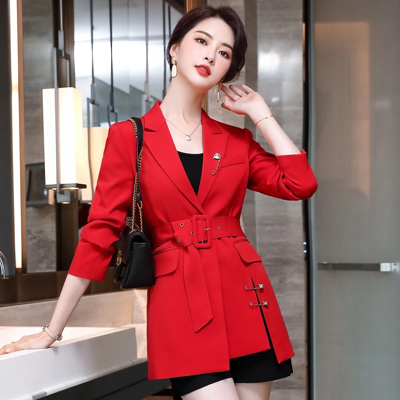 

2020 Autumn And Winter New Suit Suit Korean Fashion Coat Temperament Women's Plus Size Suit Coat Jacket Women Tops