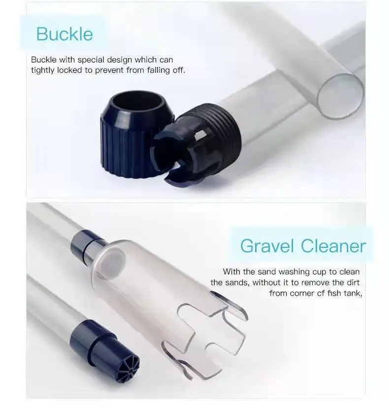 New Aquarium Electric Gravel Cleaner Water Change Pump Cleaning Tools Water Changer Siphon for Fish Tank Water Filter Pump