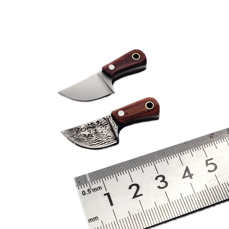 

Swayboo Keychain Mini Portable EDC Small Kitchen Knife, Fixed Blade, Royal Letter Opener, Knife, Pattern, Craft Gift Accessories