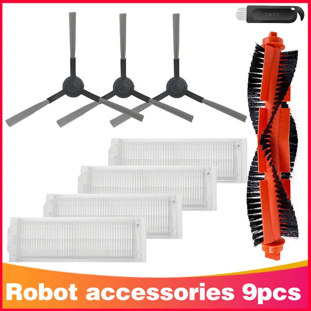 Hepa Filter Roller Side Brush Mop Rag Cloth for Xiaomi Mijia LDS / STYJ02YM / Conga 3490 Viomi V2 PRO V3 SE Robotic Vacuum Parts Set 9