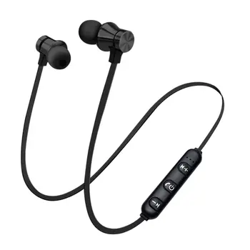 

002 Earphone with Mic Sport Running Wireless Headset Magnetic Wireless Running Neck Ear-worn Earphones