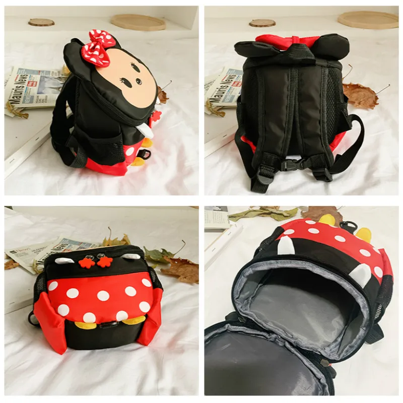 

Cute Cartoon Anime Minnie Backpacks New Style Canvas Mini Backpack Princess Girls Kawaii Small Backpack Soft Portable Purse Bag