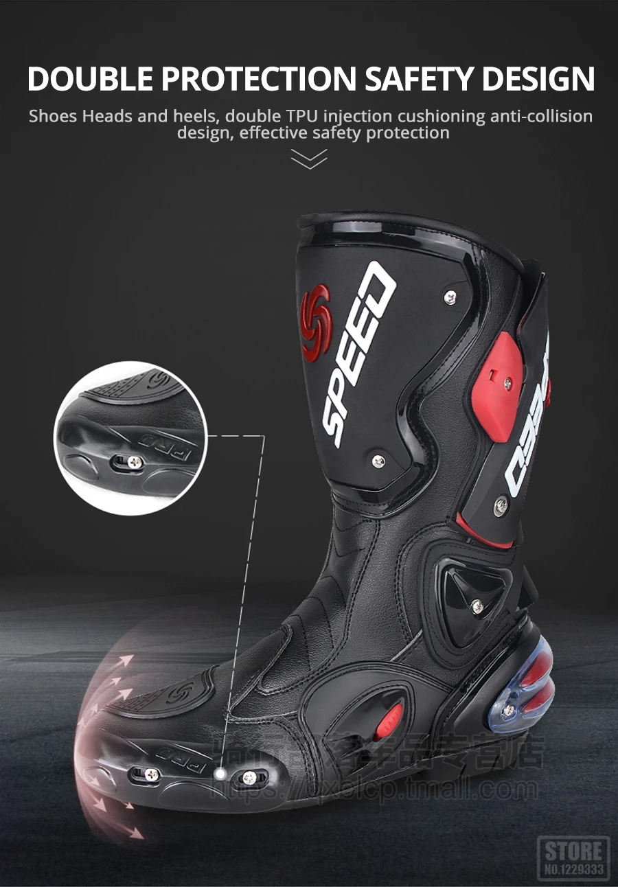 PRO-BIKER/Мужские ботинки в байкерском стиле; ботинки для мотокросса; Botas Moto; Байкерская обувь в байкерском стиле; гоночные ботинки для верховой езды