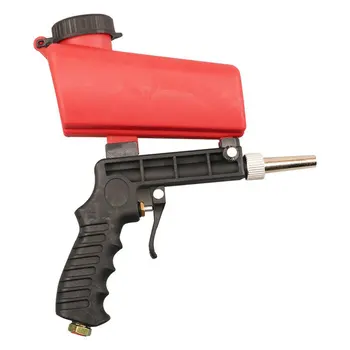 

Portable Pneumatic Rust Blasting Small Sanding Gravity Sandblasting Gun Handheld Mini Spray Gun Lightweight Aluminium Gravity