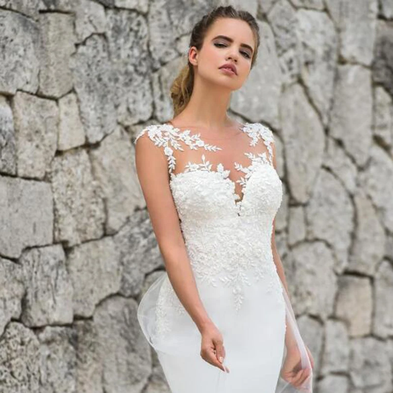 Бума Русалка Свадебные платья Турция кружева аппликации свадебное платье на заказ свадебное платье vestidos de noiva Плюс размер