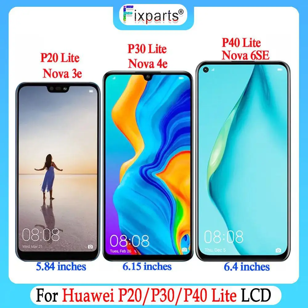 Новый ЖК-дисплей для Huawei P30 Lite Nova4e сенсорный экран дигитайзер P40 P20 | Мобильные