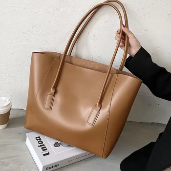

Large PU Leather Shoulder Bags for Women 2020 Branded Trend Women's Trending Designer Handbags Simple Style Hand Bag