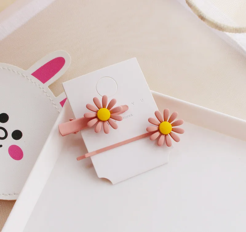 120 компл./лот 2 шт./компл. DIY Простые подсолнухи заколки для волос цветастые Цветочные боковые шпильки Инструменты для укладки аксессуары HA691