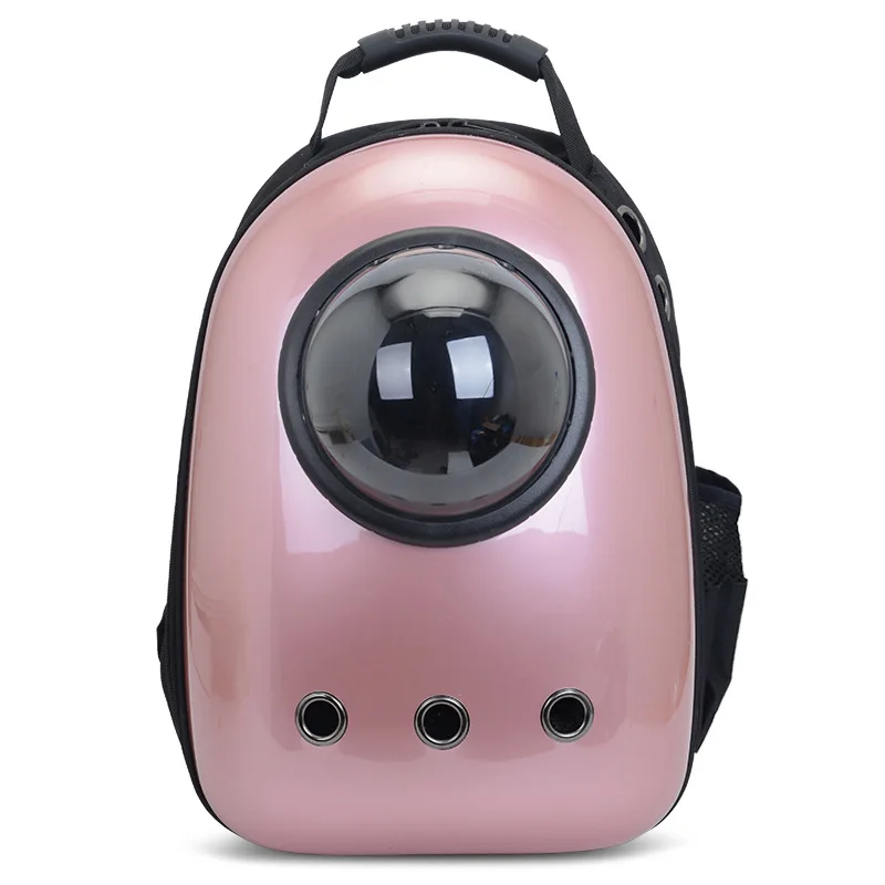 Pink Портативный рюкзак для питомца кота, Складная Многофункциональная Сумка-переноска для собак, космическая капсула, пузырьковый плечевой рюкзак для питомца, палатка, клетка - Цвет: Pink