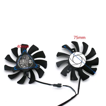 

Replacement HA8010H12F Graphics Card Cooling Fan 75MM GPU Cooler for MSI GTX 1050ti 1050 GTX 1650 Part