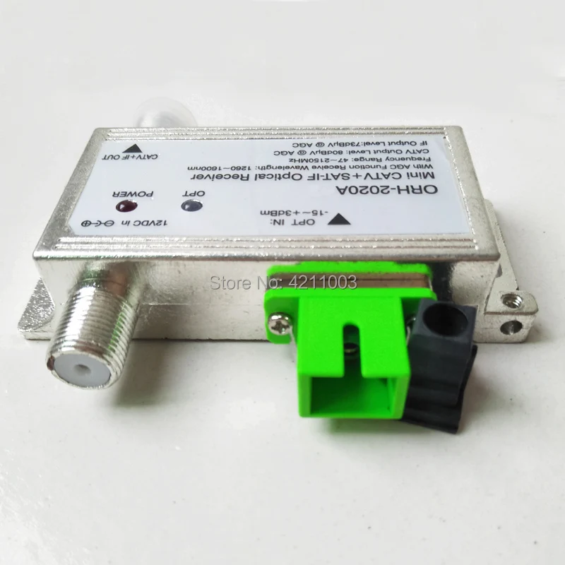 Оптический приемник FTTH Φ с AGC 1260 1660nm 47 2150MHz MINI CATV + SAT IF оптический apc стабилизатор