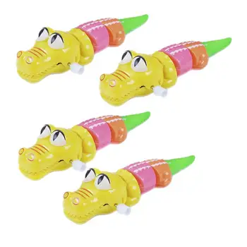 

4pcs Clockwork Toy Sturdy High Quality Durable Prime Clockwork Toy Crocodile Wind Up Toy for Kids Children