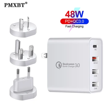 アルミ DIY 18 ワット急速充電 QC3.0 Usb タイプ C PD 車急速充電器電源アダプタサムスン Xiaomi Huawei 社携帯電話タブレット