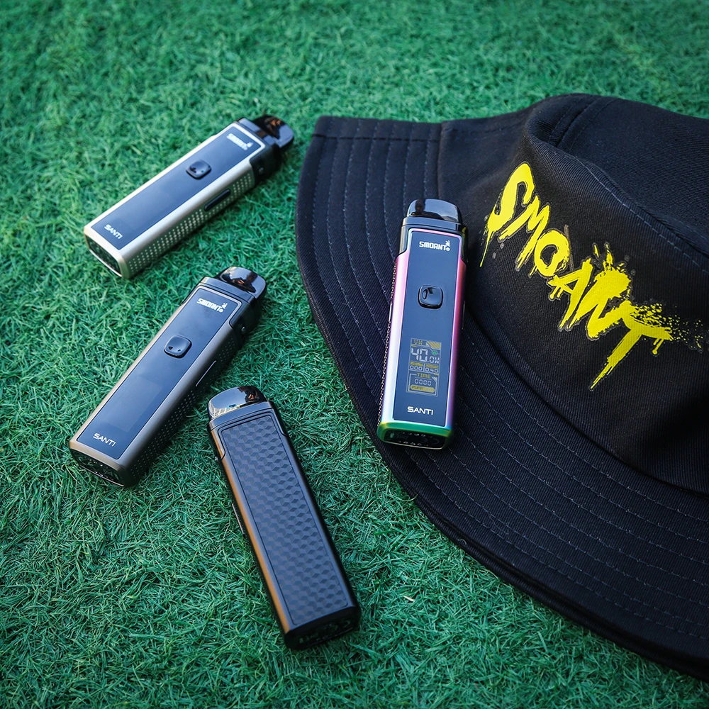 Набор для вейпа Smoant SANTI Pod 1100 мАч 3 5 мл с цветным экраном 0 96 дюйма|Системы