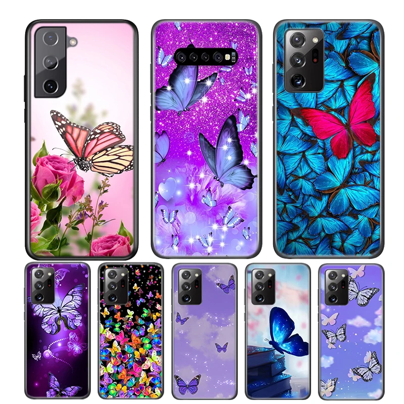 Cool Butterfly Aesthetic For Samsung Galaxy S21 S20 FE Ultra S10 S10E Lite 5G S9 S8 S7 S6 Edge Plus Phone Case | Мобильные телефоны