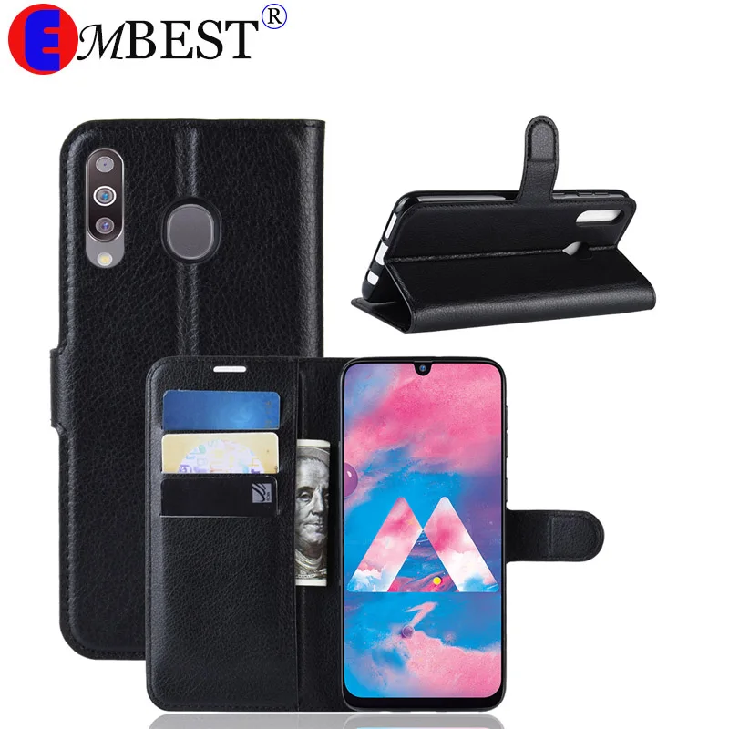 Роскошный чехол EMBEST для телефона Galaxy M10 M20 M30 A8S A6S samsung S10 S10e Plus A2 Core кожаный