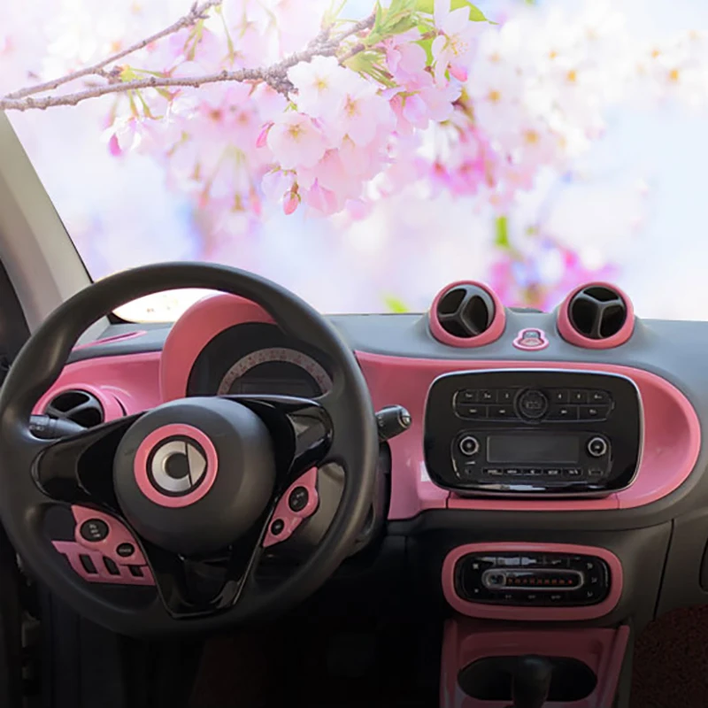 

Car center control panel decoration cover For Mercedes Smart 453 Fortwo forfour Interior modification Accessories