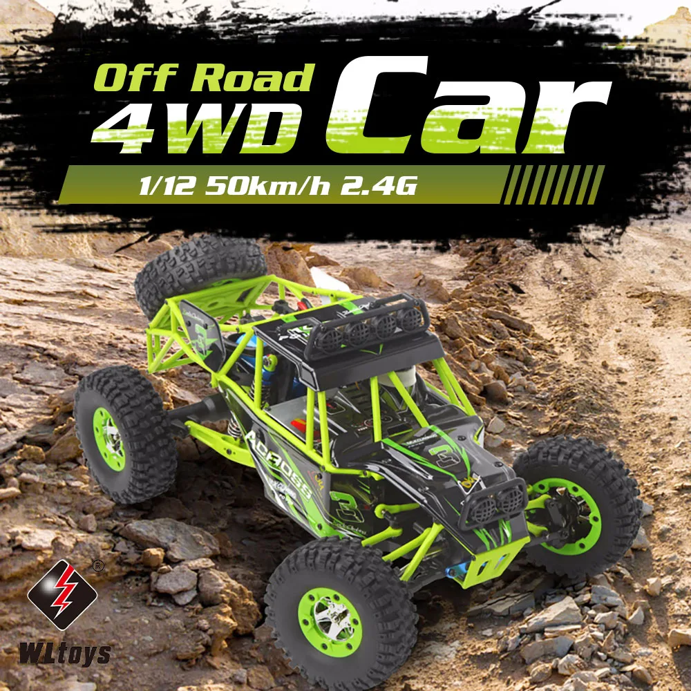 WlToys 12428 D7 1/12 RC автомобиль 2 4 г 4WD Buggy Crawler автомобиля 540 двигателя 50 км/ч Высокая