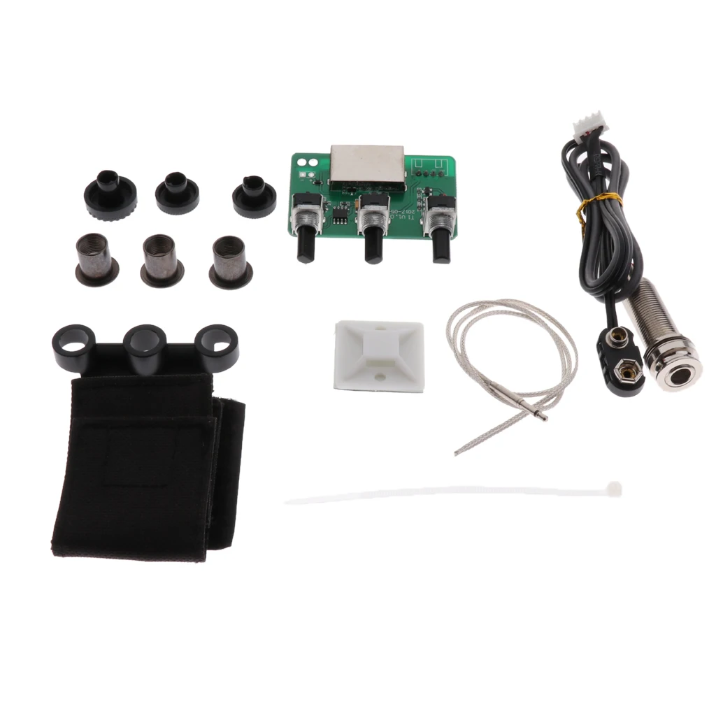 6.35mm Jack Guitar Preamp Piezo Pickup Transducer for Acoustic Classical Guitar