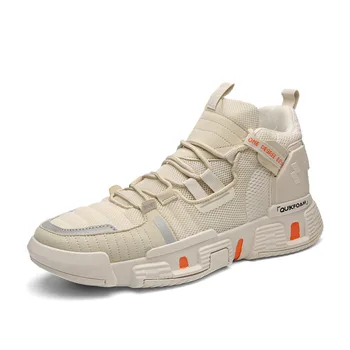 

Men's high-top running shoes outdoor sports comfortable mesh leisure shoes wear-resistant non-slip shoes Zapatillas mujer J3-60