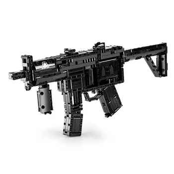 

Building Blocks Motorized Block Gun With MOC-29369 MP5 Submachine Gun Model Building Blocks Bricks Kids DIY Toy Christmas Gifts