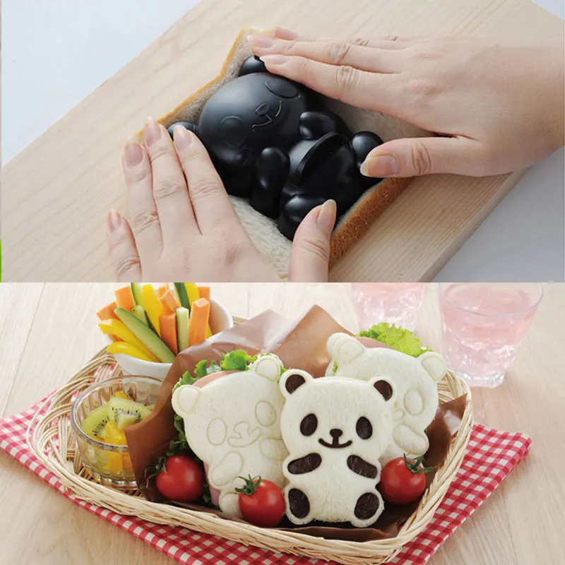 

Panda Sushi Mold PP Cookies Kitchen Lunch Pastry Sandwich Cutter Environmental Cake Bread Biscuit Baking Food Toast Mold