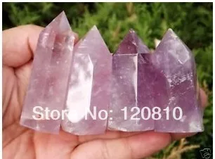 

4 PCs Natural Purple Amethyst quartz crystal point