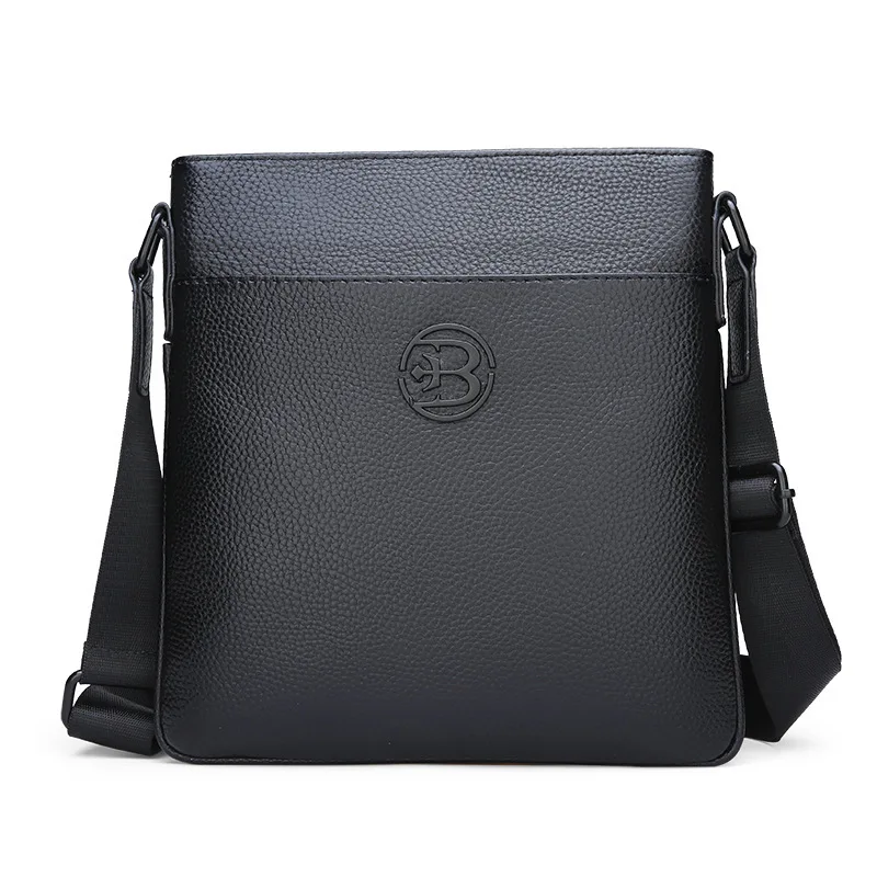 

sells genuine leather men's single shoulder bag men's slanting bag men's bag leisure business backpack upright cowhide